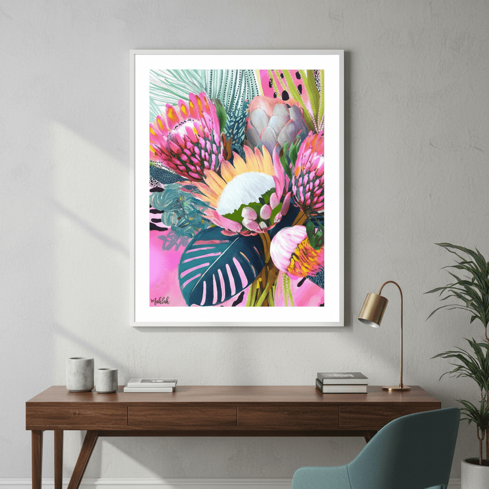 Floral Fiesta Lightened by Inkheart Designs wall - art - picture - poster