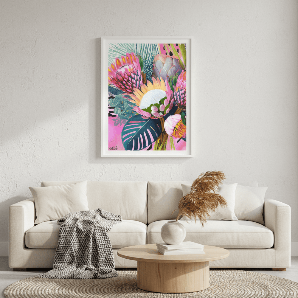 Floral Fiesta Lightened by Inkheart Designs wall - art - picture - poster