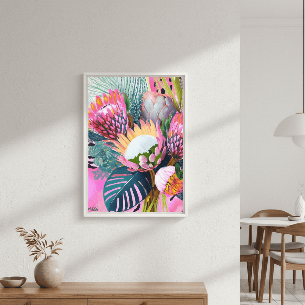 Floral Fiesta Lightened by Inkheart Designs wall - art - picture - poster