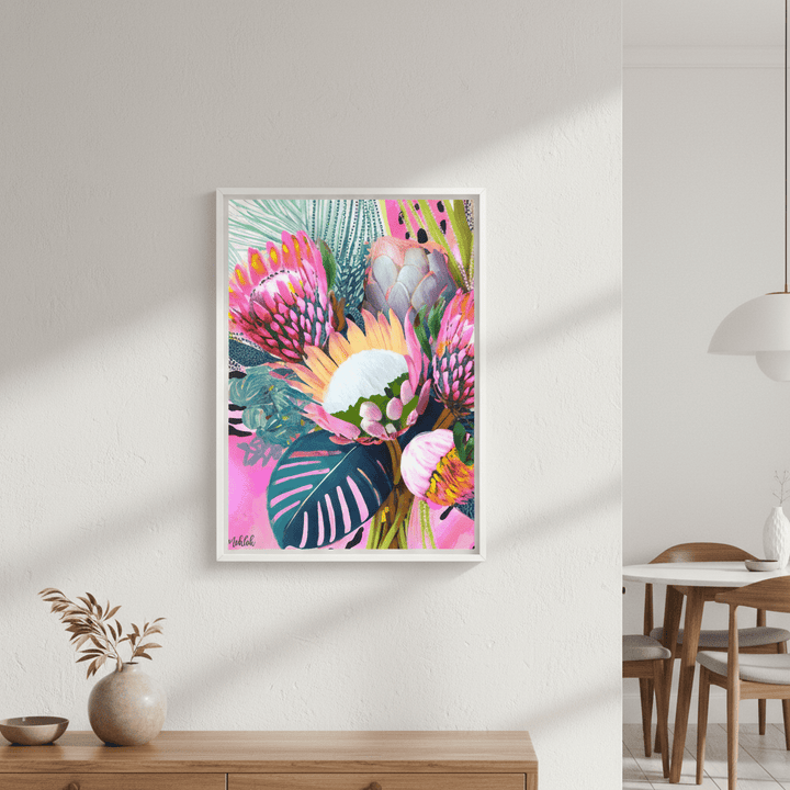 Floral Fiesta Lightened by Inkheart Designs wall - art - picture - poster