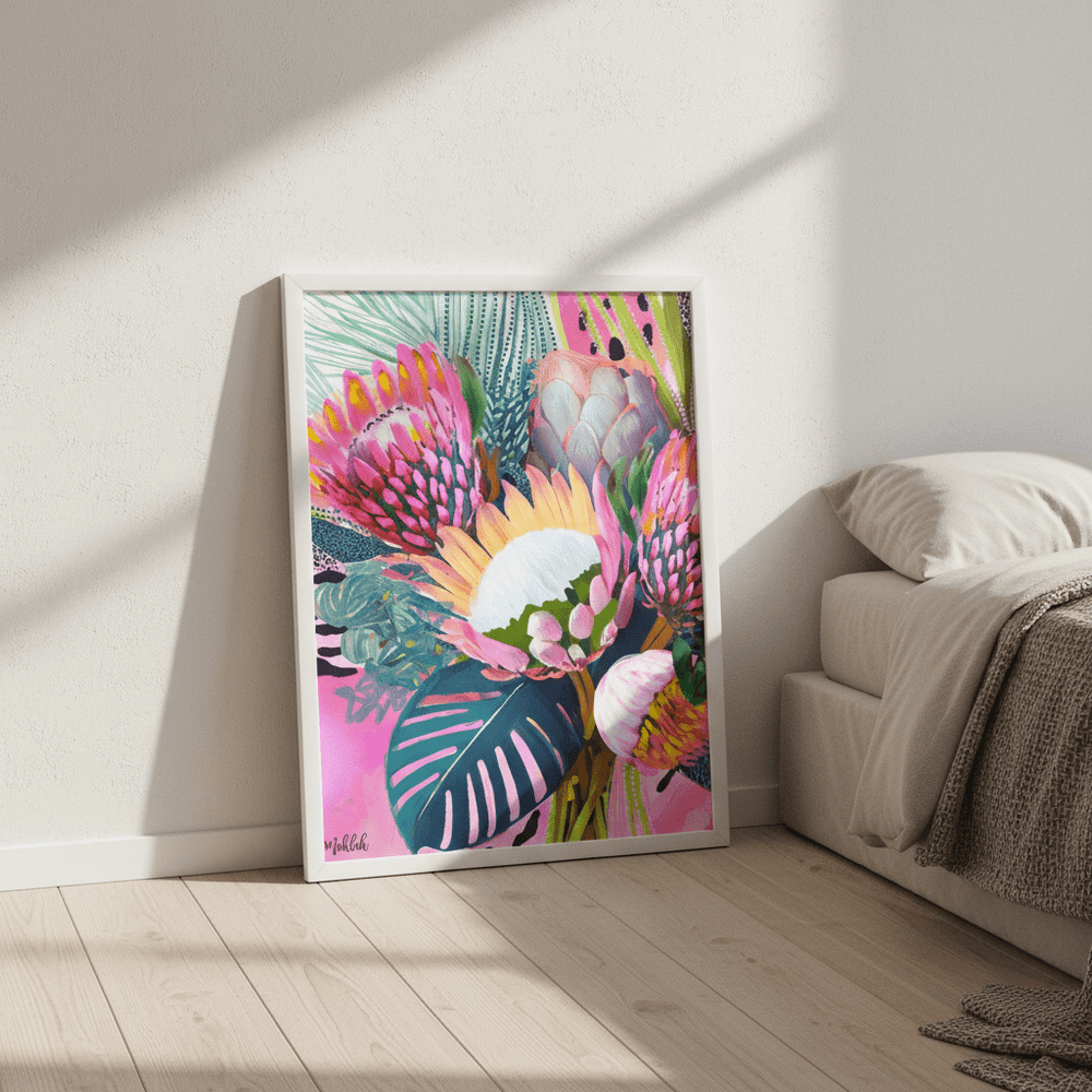 Floral Fiesta Lightened by Inkheart Designs wall - art - picture - poster