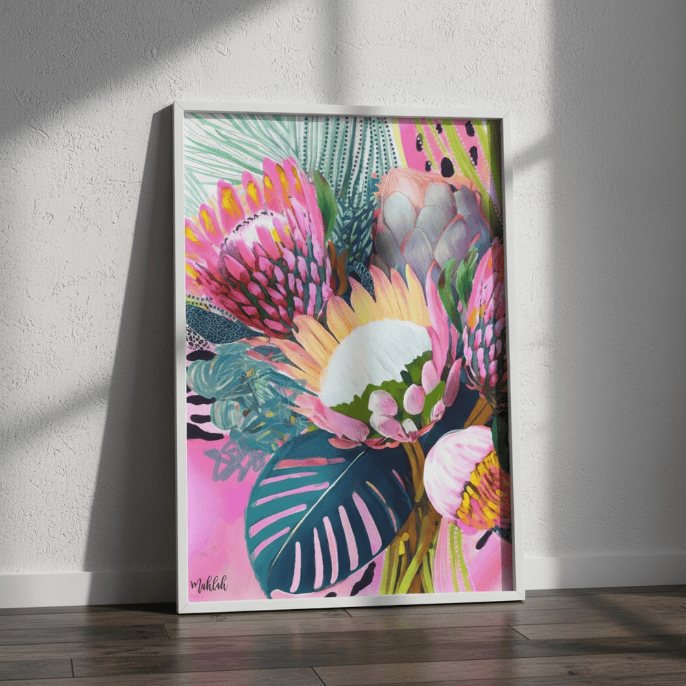 Floral Fiesta Lightened by Inkheart Designs wall - art - picture - poster
