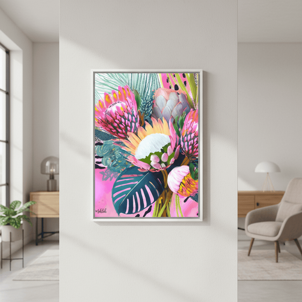 Floral Fiesta Lightened by Inkheart Designs wall - art - picture - poster