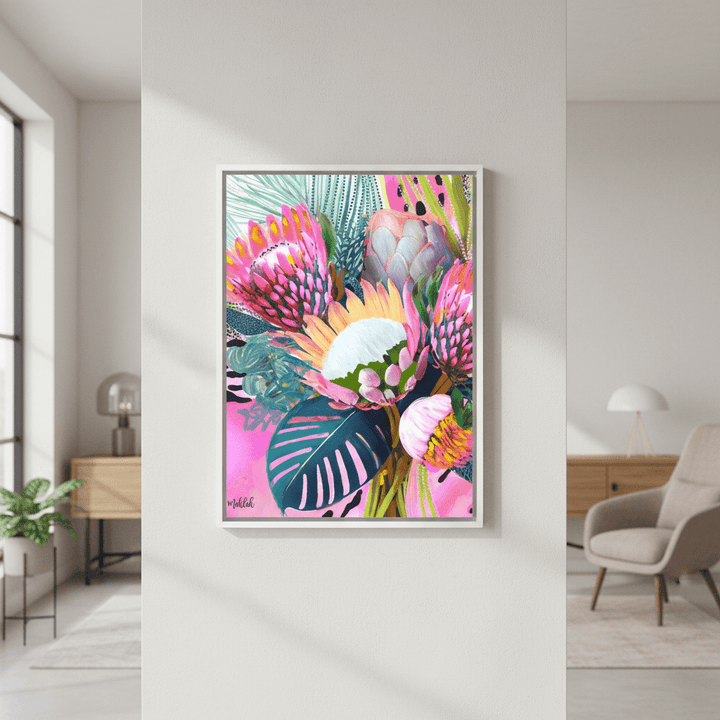 Floral Fiesta Lightened by Inkheart Designs wall - art - picture - poster