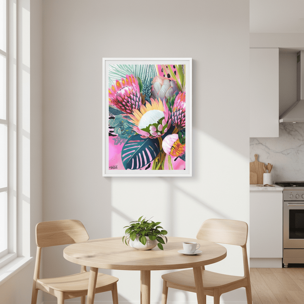 Floral Fiesta Lightened by Inkheart Designs wall - art - picture - poster