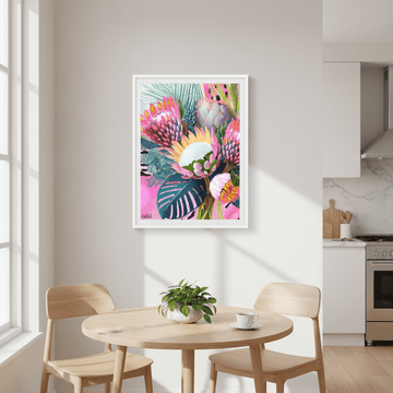 Floral Fiesta Lightened by Inkheart Designs wall - art - picture - poster