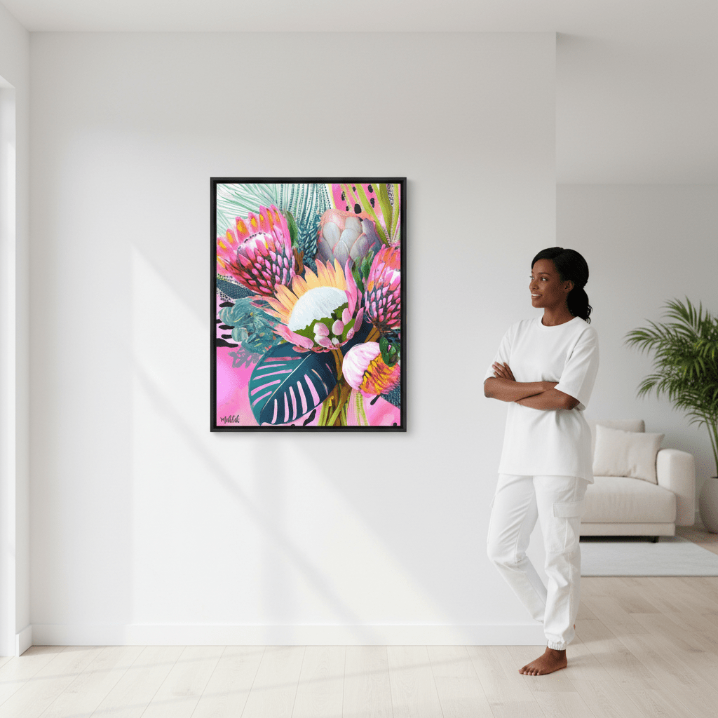 Floral Fiesta Lightened by Inkheart Designs wall - art - picture - poster