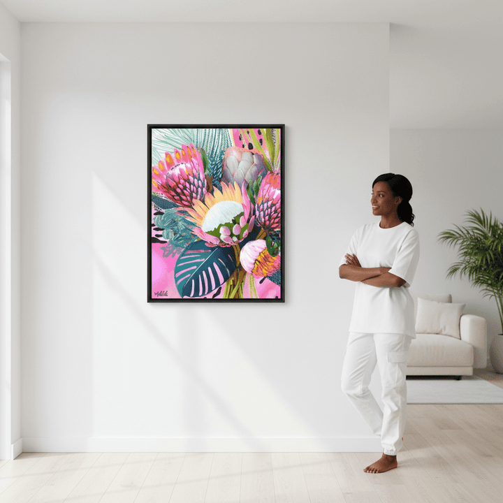 Floral Fiesta Lightened by Inkheart Designs wall - art - picture - poster