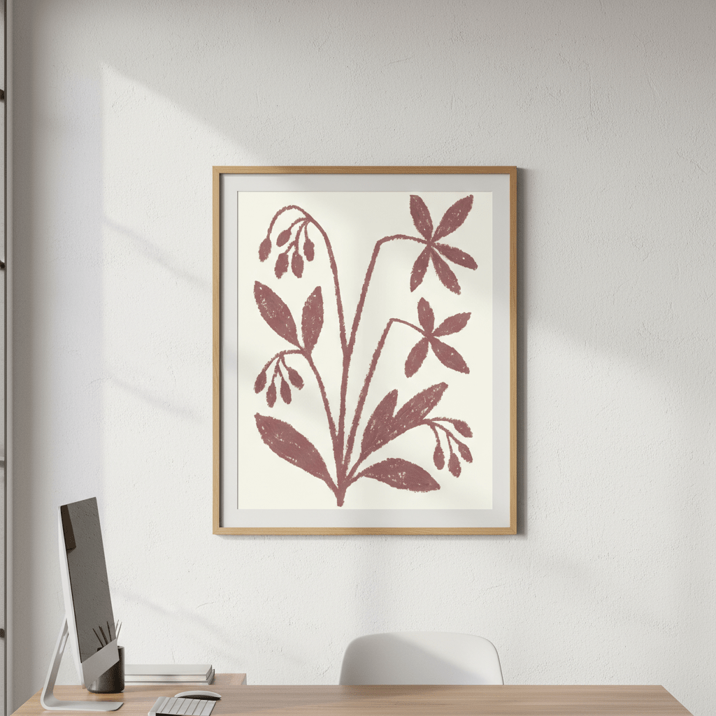 Floral Plant by Silvia Visscher wall - art - picture - poster