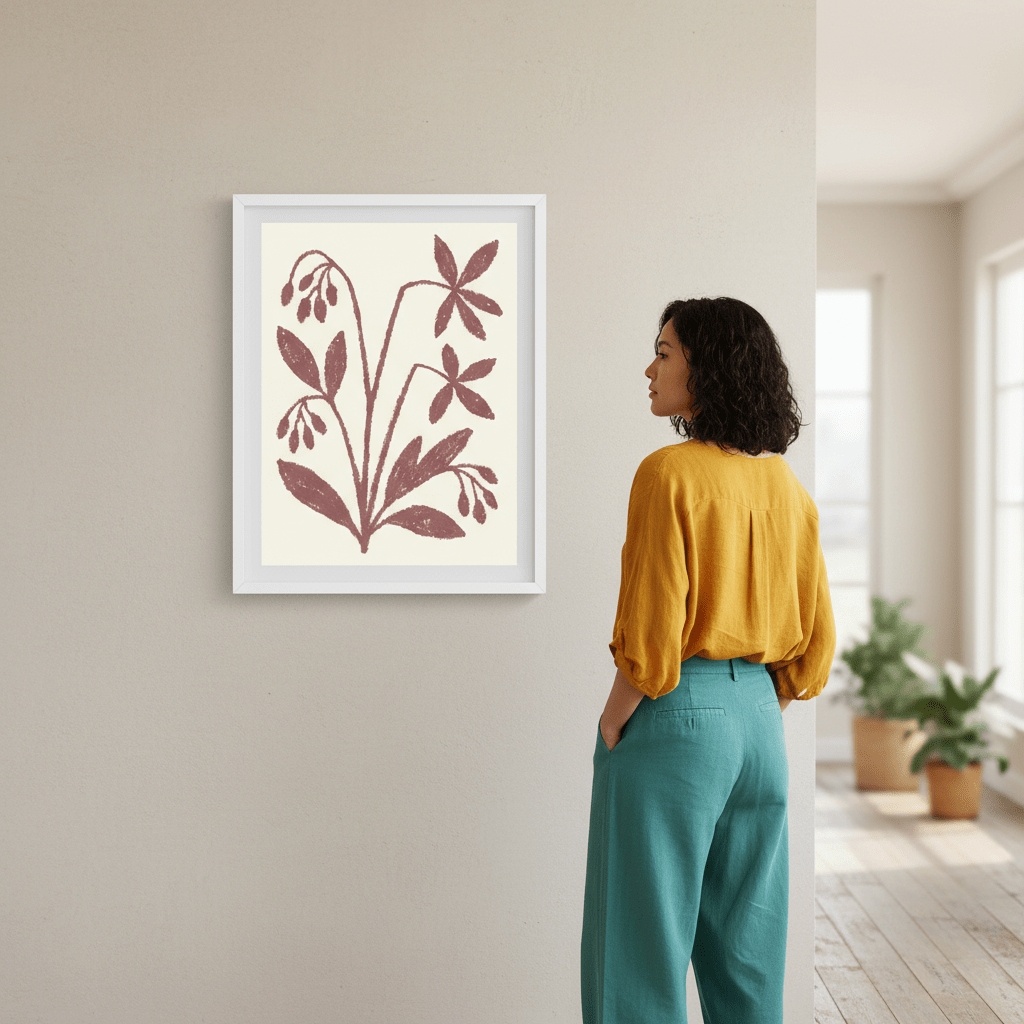 Floral Plant by Silvia Visscher wall - art - picture - poster