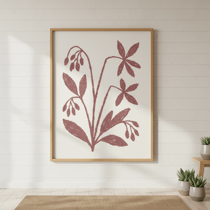 Floral Plant by Silvia Visscher wall - art - picture - poster