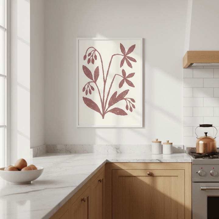 Floral Plant by Silvia Visscher wall - art - picture - poster