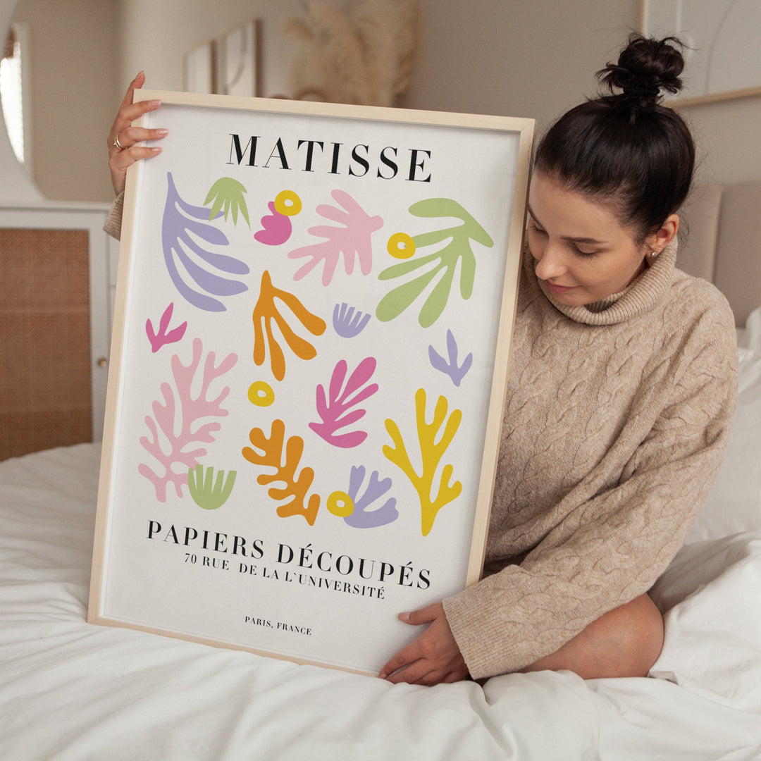 Floral Rhapsody by Henri Matisse,livingroom,timber border