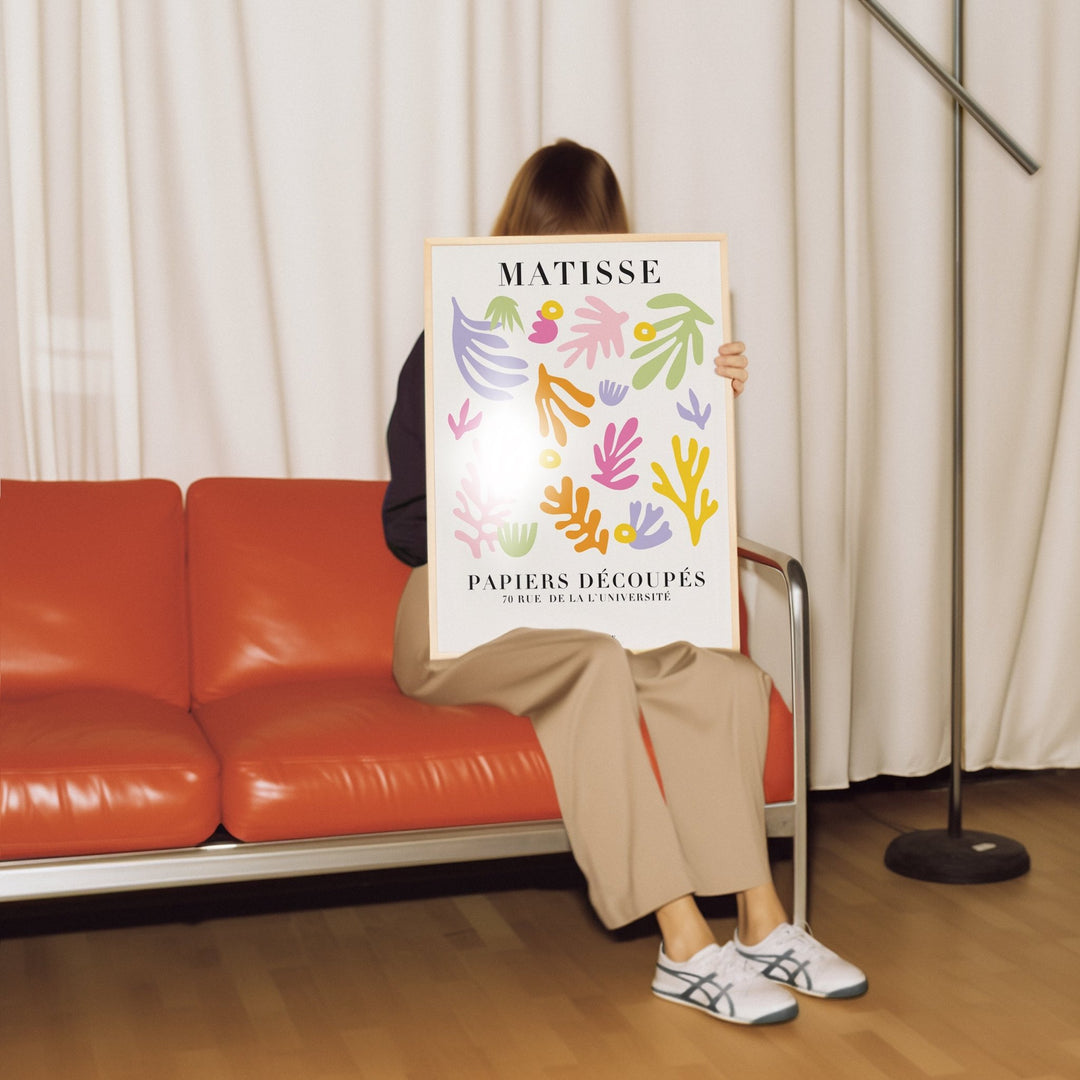 Floral Rhapsody by Henri Matisse,livingroom,timber border