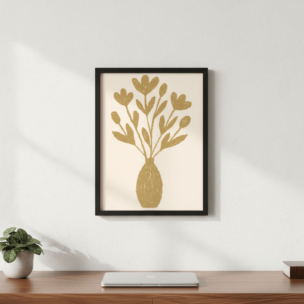Floral Vase by Silvia Visscher wall - art - picture - poster