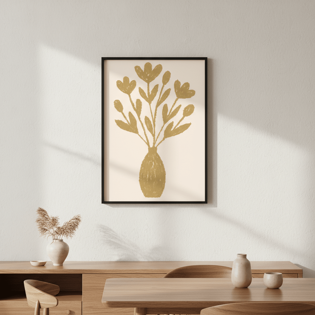 Floral Vase by Silvia Visscher wall - art - picture - poster