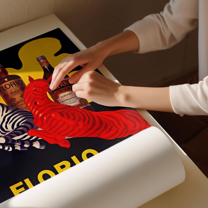 Florio Cinzano 1930 Drink Vintage Ad by Leonetto Cappiello - Style My Wall