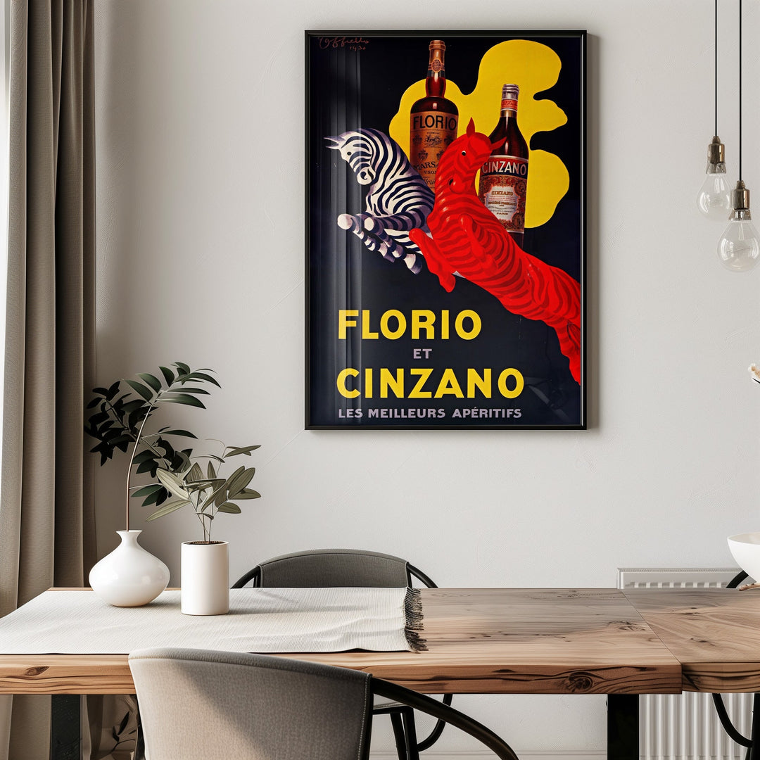 Florio Cinzano 1930 Drink Vintage Ad by Leonetto Cappiello - Style My Wall