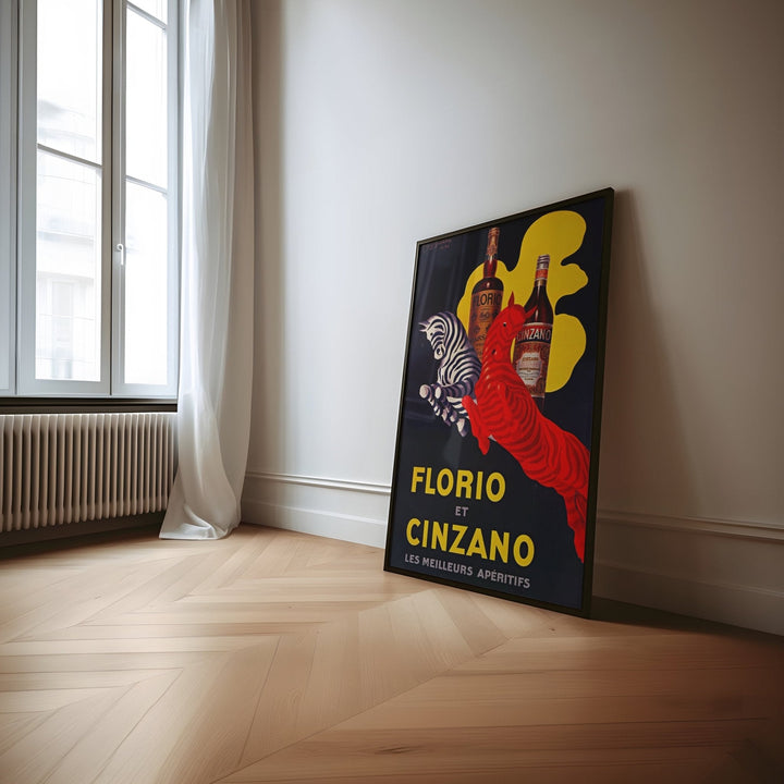 Florio Cinzano 1930 Drink Vintage Ad by Leonetto Cappiello - Style My Wall