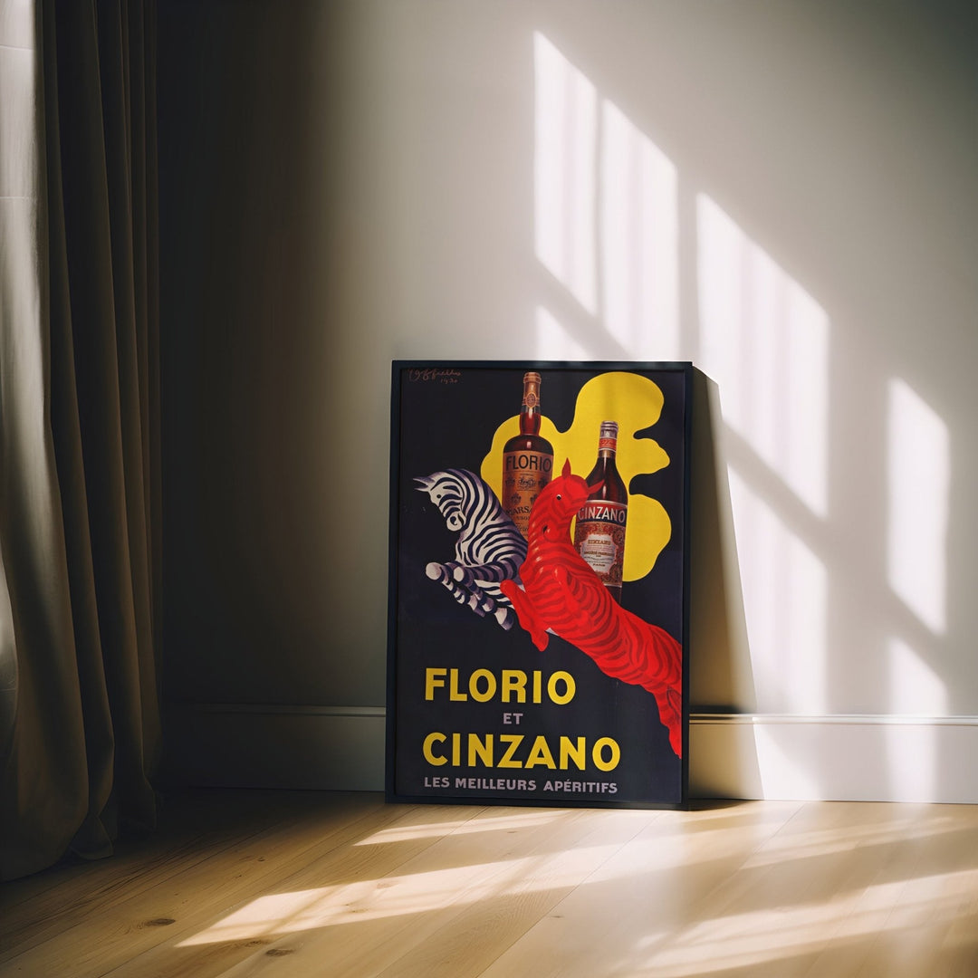 Florio Cinzano 1930 Drink Vintage Ad by Leonetto Cappiello - Style My Wall