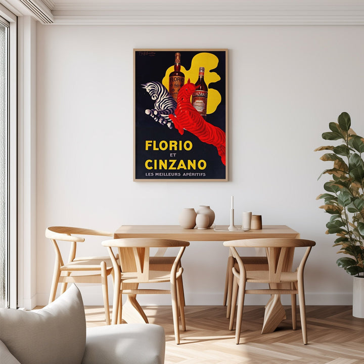 Florio Cinzano 1930 Drink Vintage Ad by Leonetto Cappiello - Style My Wall