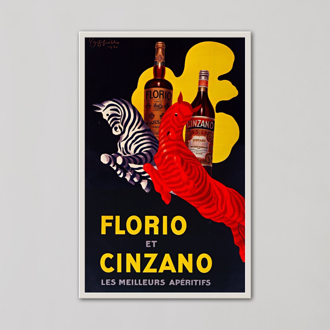 Florio Cinzano 1930 Drink Vintage Ad by Leonetto Cappiello - Style My Wall