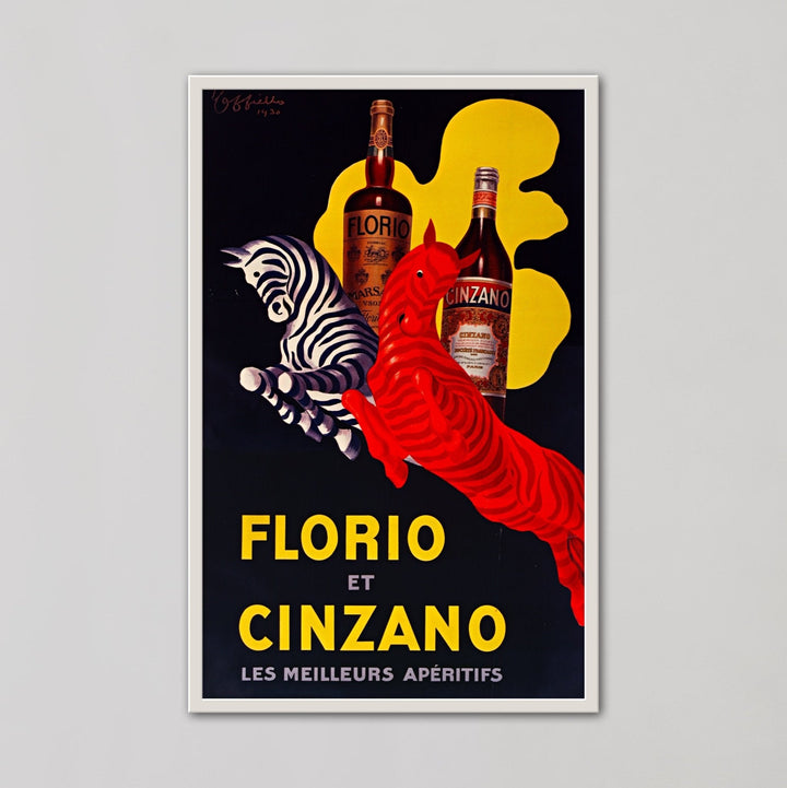 Florio Cinzano 1930 Drink Vintage Ad by Leonetto Cappiello - Style My Wall