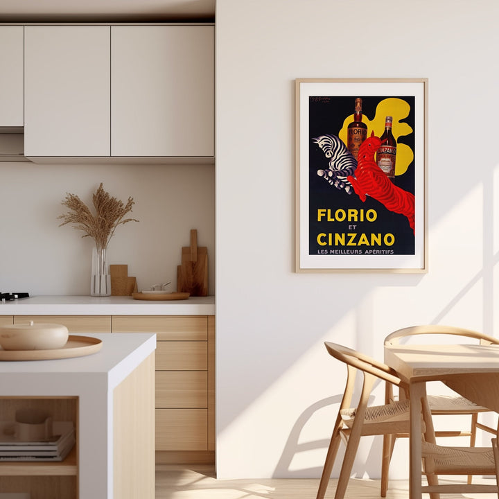 Florio Cinzano 1930 Drink Vintage Ad by Leonetto Cappiello - Style My Wall
