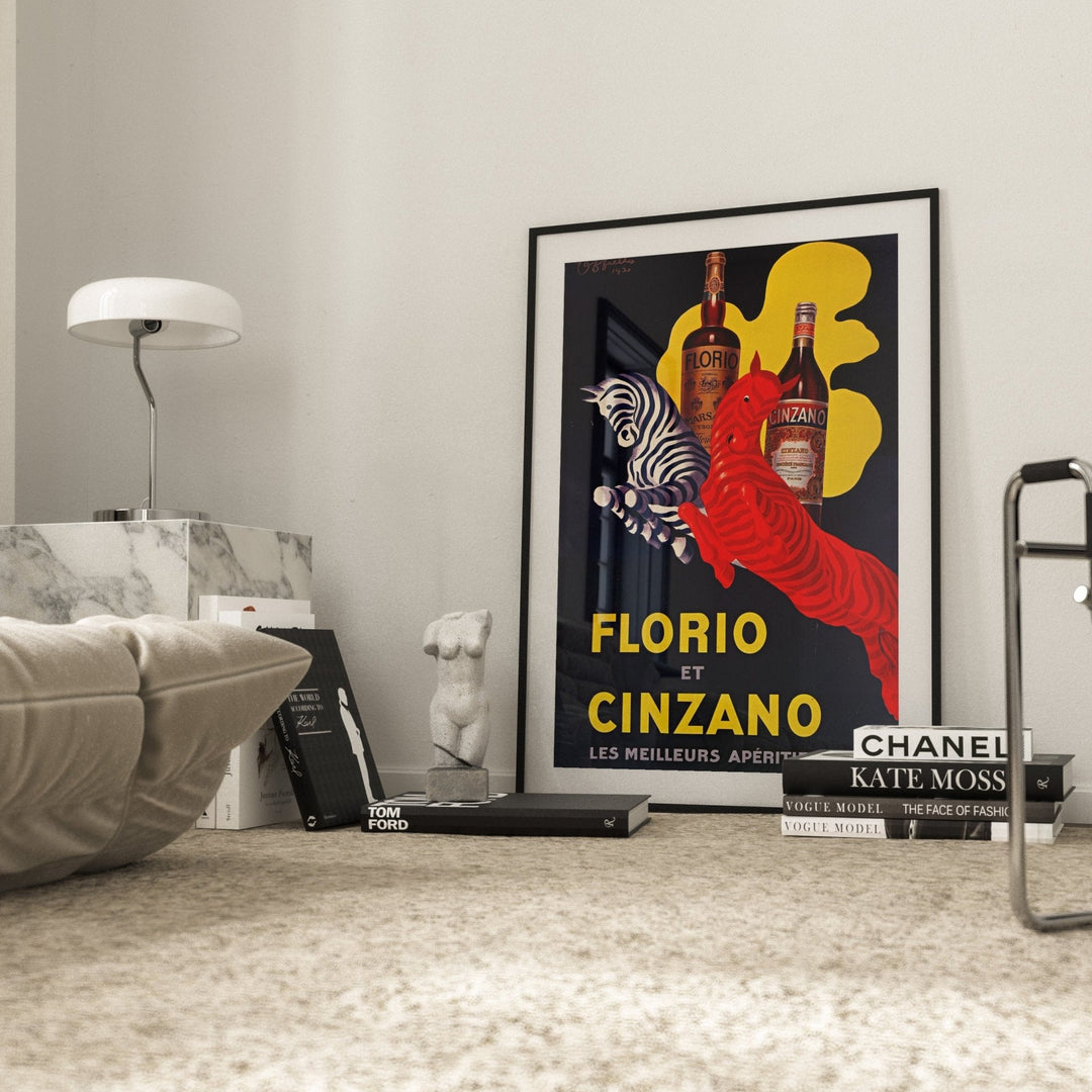 Florio Cinzano 1930 Drink Vintage Ad by Leonetto Cappiello - Style My Wall