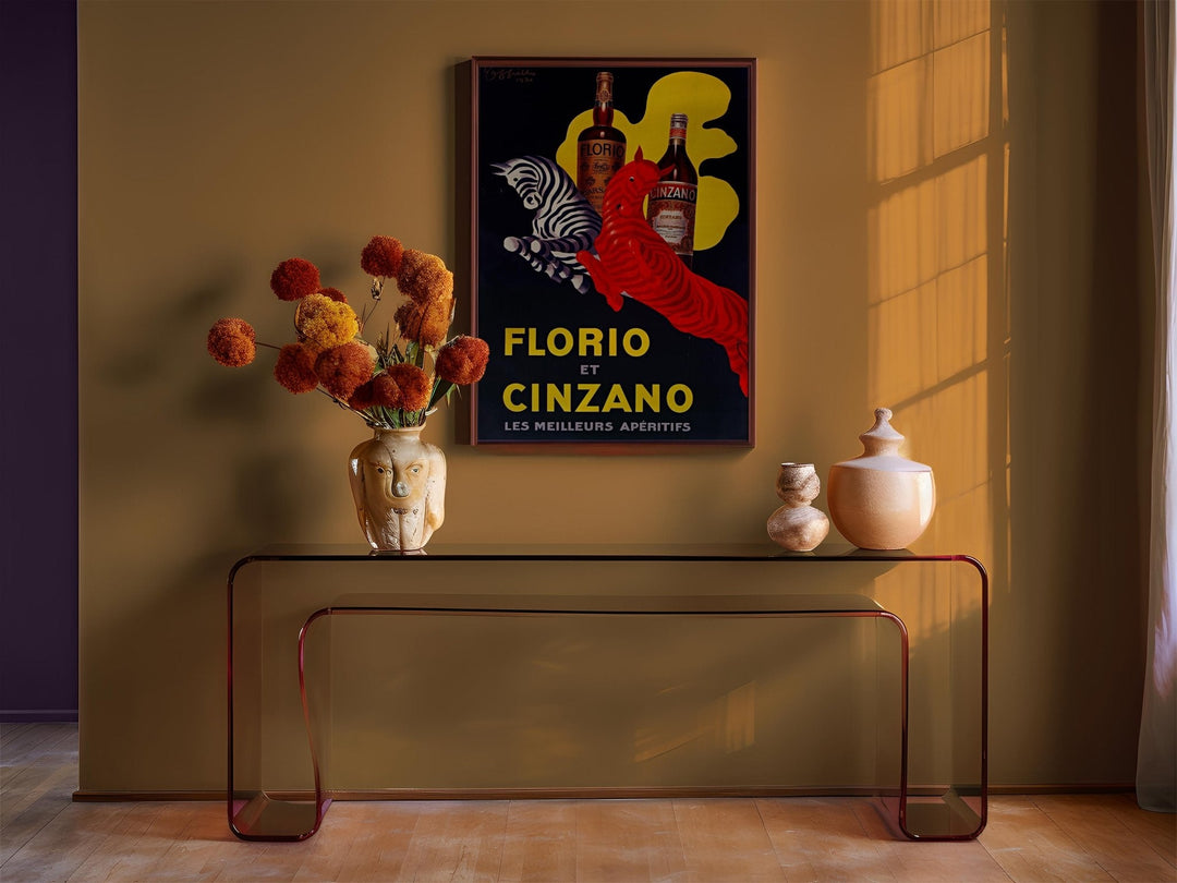 Florio Cinzano 1930 Drink Vintage Ad by Leonetto Cappiello - Style My Wall