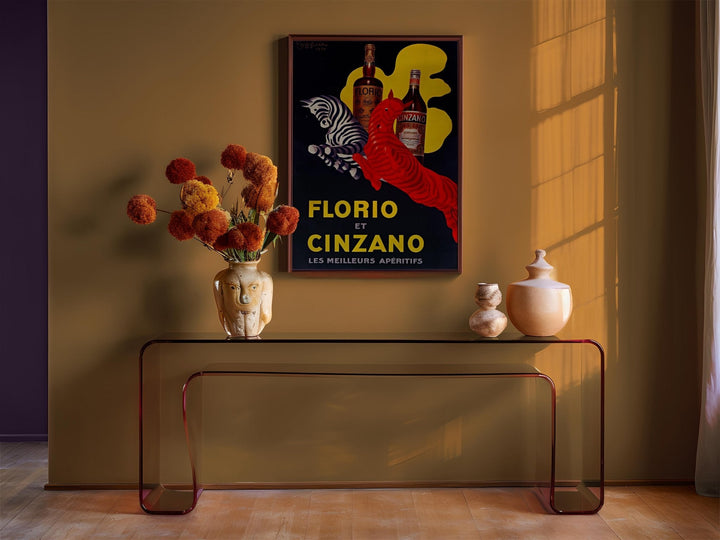 Florio Cinzano 1930 Drink Vintage Ad by Leonetto Cappiello - Style My Wall