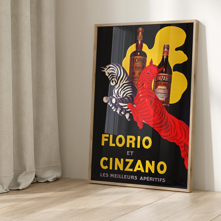 Florio Cinzano 1930 Drink Vintage Ad by Leonetto Cappiello - Style My Wall