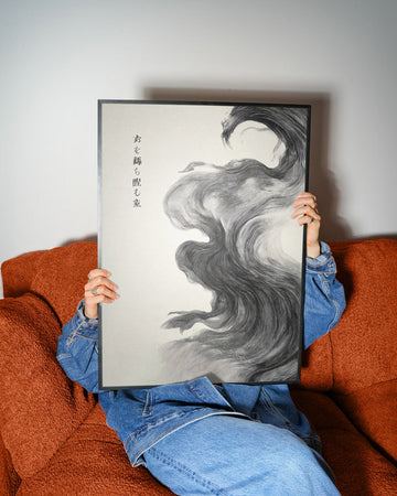 Flow of Ink Japanese Print wall - art - picture - poster