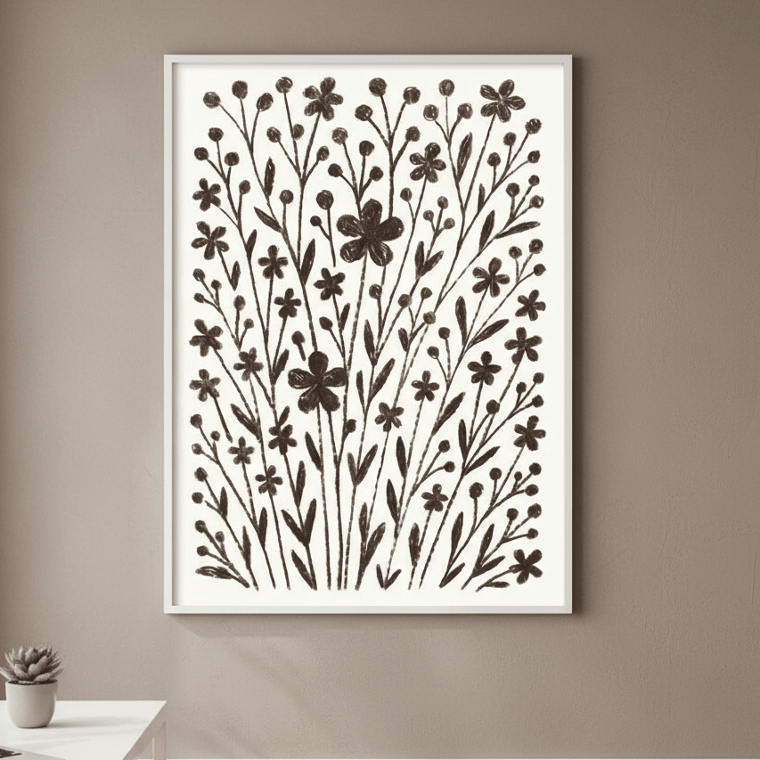 Flower Field by Silvia Visscher wall - art - picture - poster