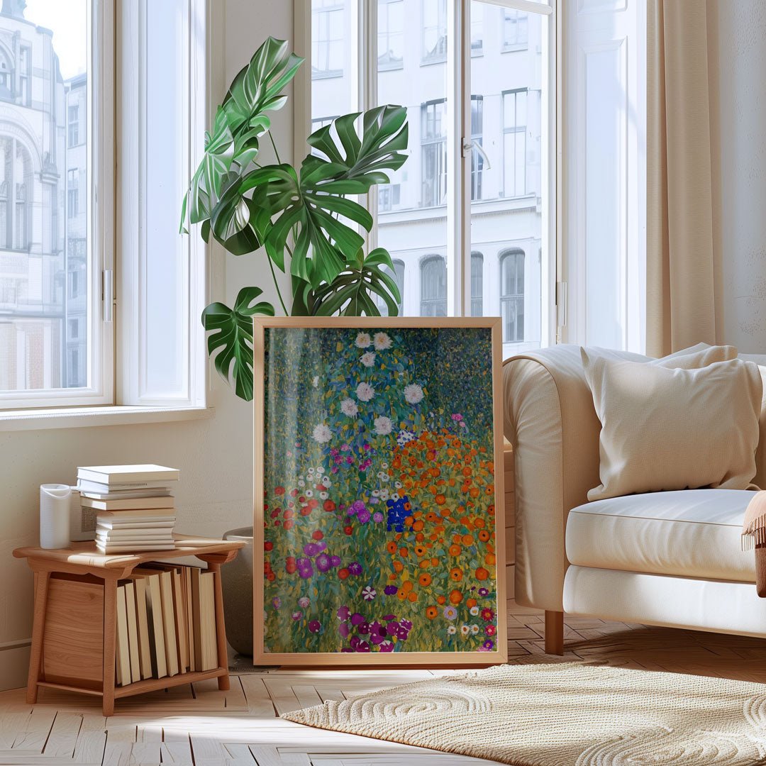 Flower Garden Wall Art by Gustav Klimt - Style My Wall