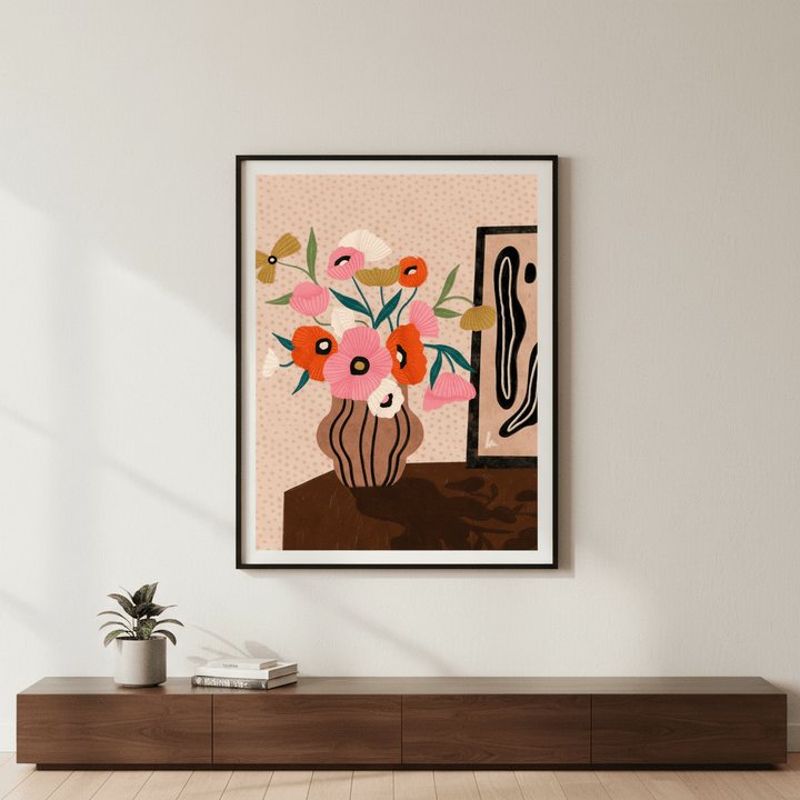 Flower on Sideboard by Bea Muller wall - art - picture - poster