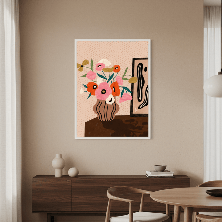 Flower on Sideboard by Bea Muller wall - art - picture - poster