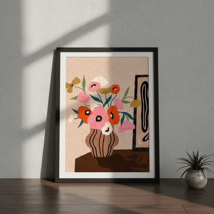 Flower on Sideboard by Bea Muller wall - art - picture - poster