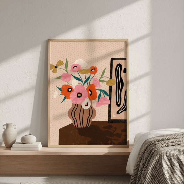 Flower on Sideboard by Bea Muller wall - art - picture - poster