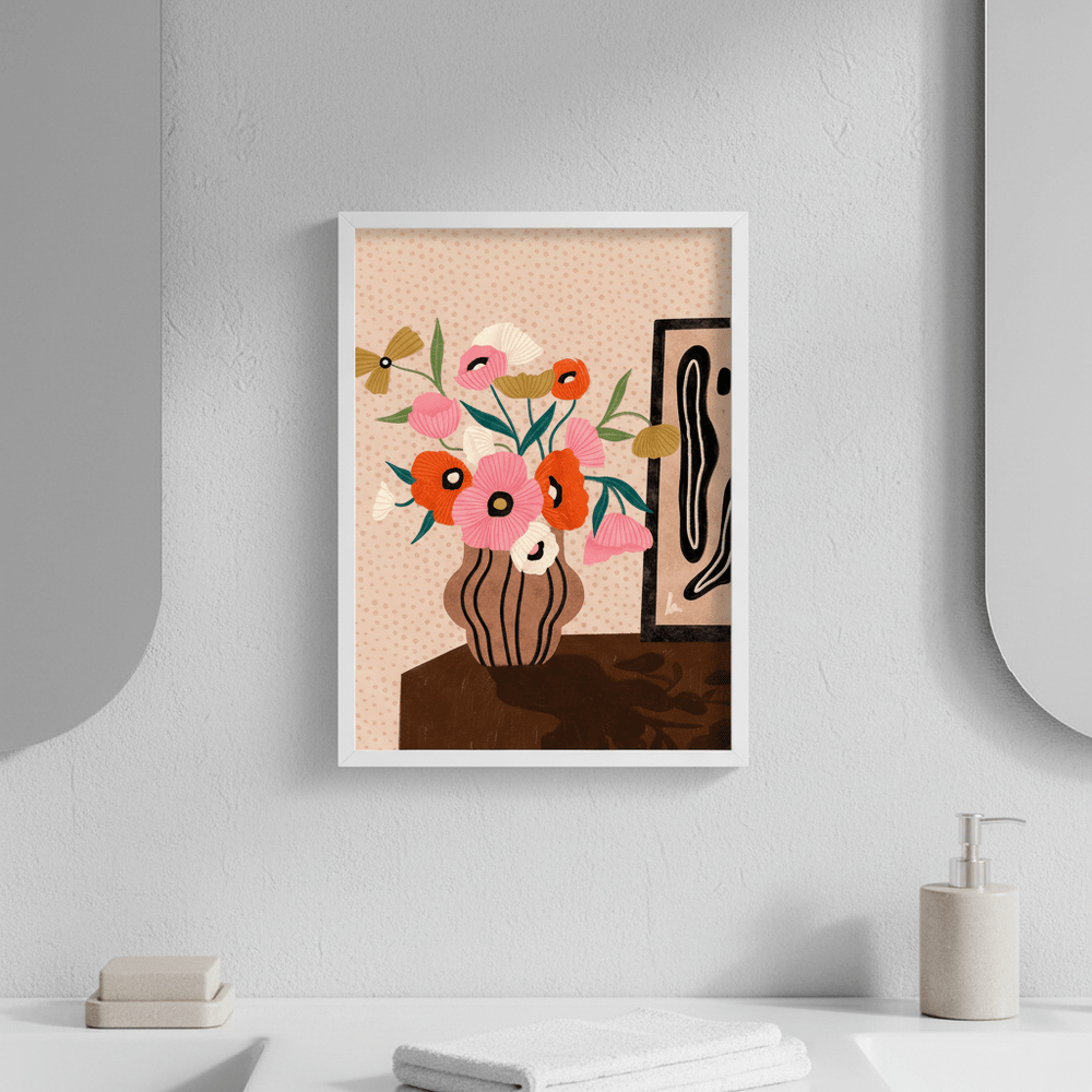 Flower on Sideboard by Bea Muller wall - art - picture - poster