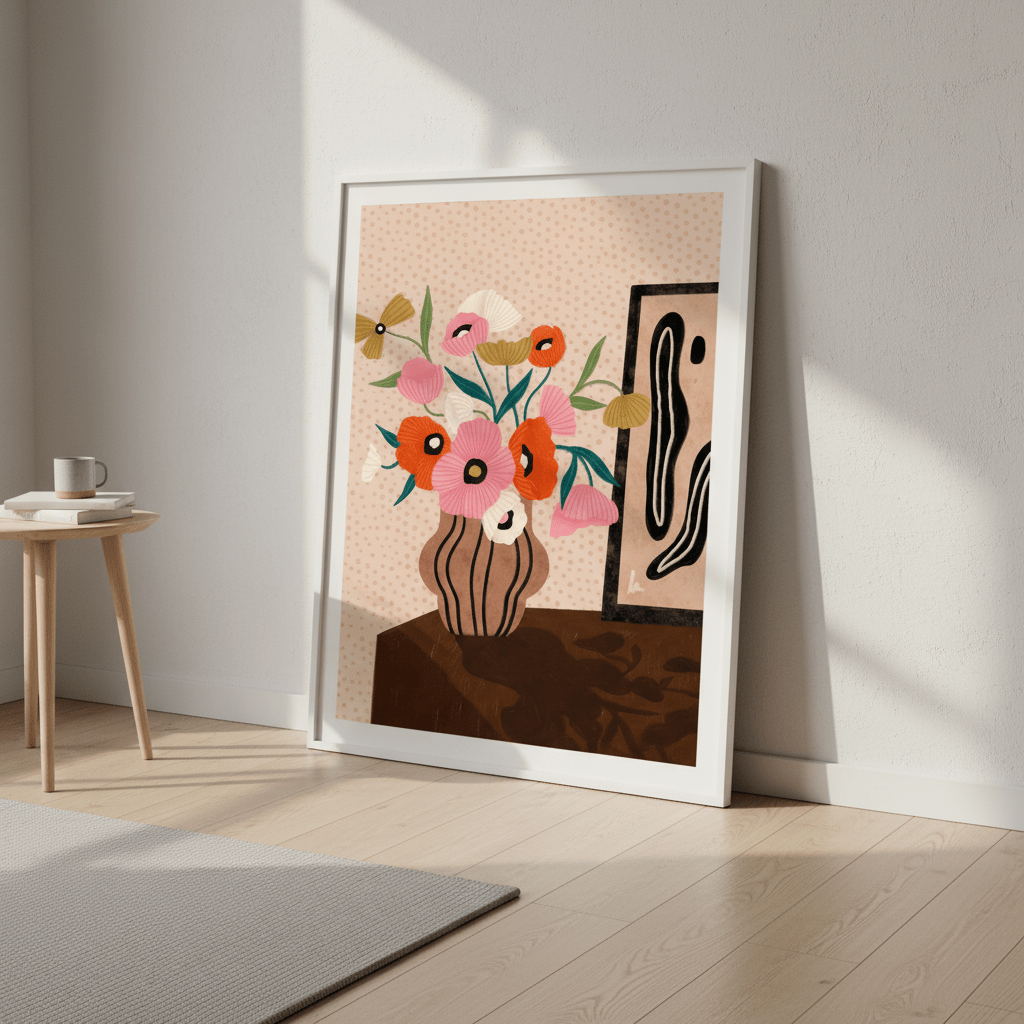 Flower on Sideboard by Bea Muller wall - art - picture - poster