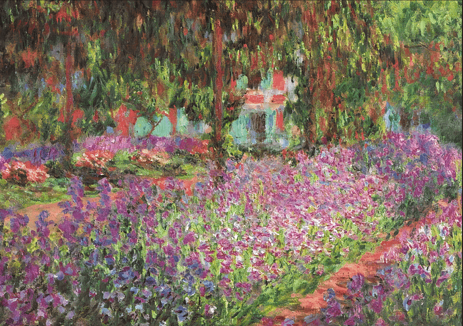 Flowers Garden Print by Monet