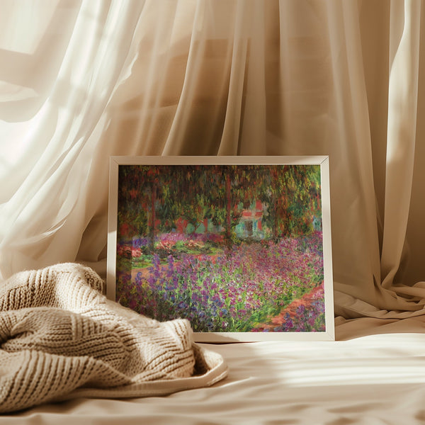 Flowers Garden Print by Monet