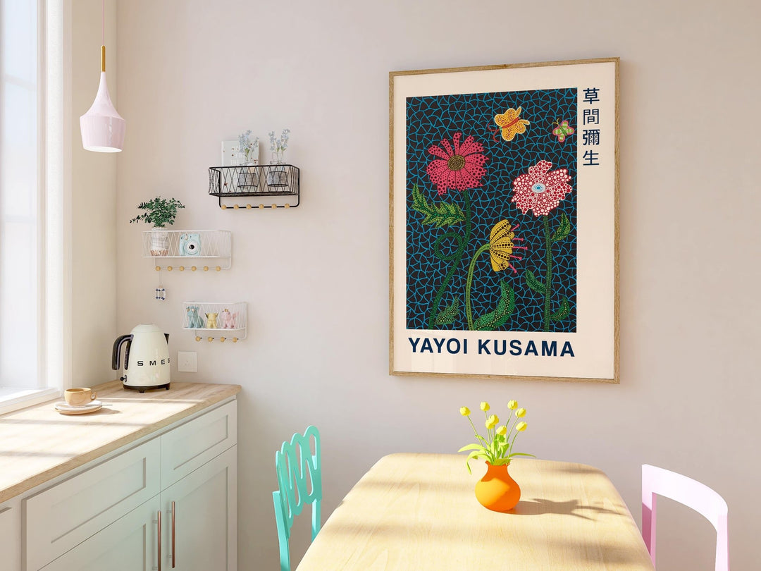 Flowers Wall Art by Yayoi Kusama - Style My Wall