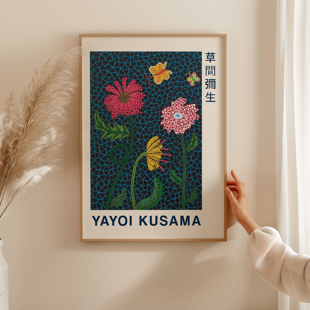 Flowers Wall Art by Yayoi Kusama - Style My Wall