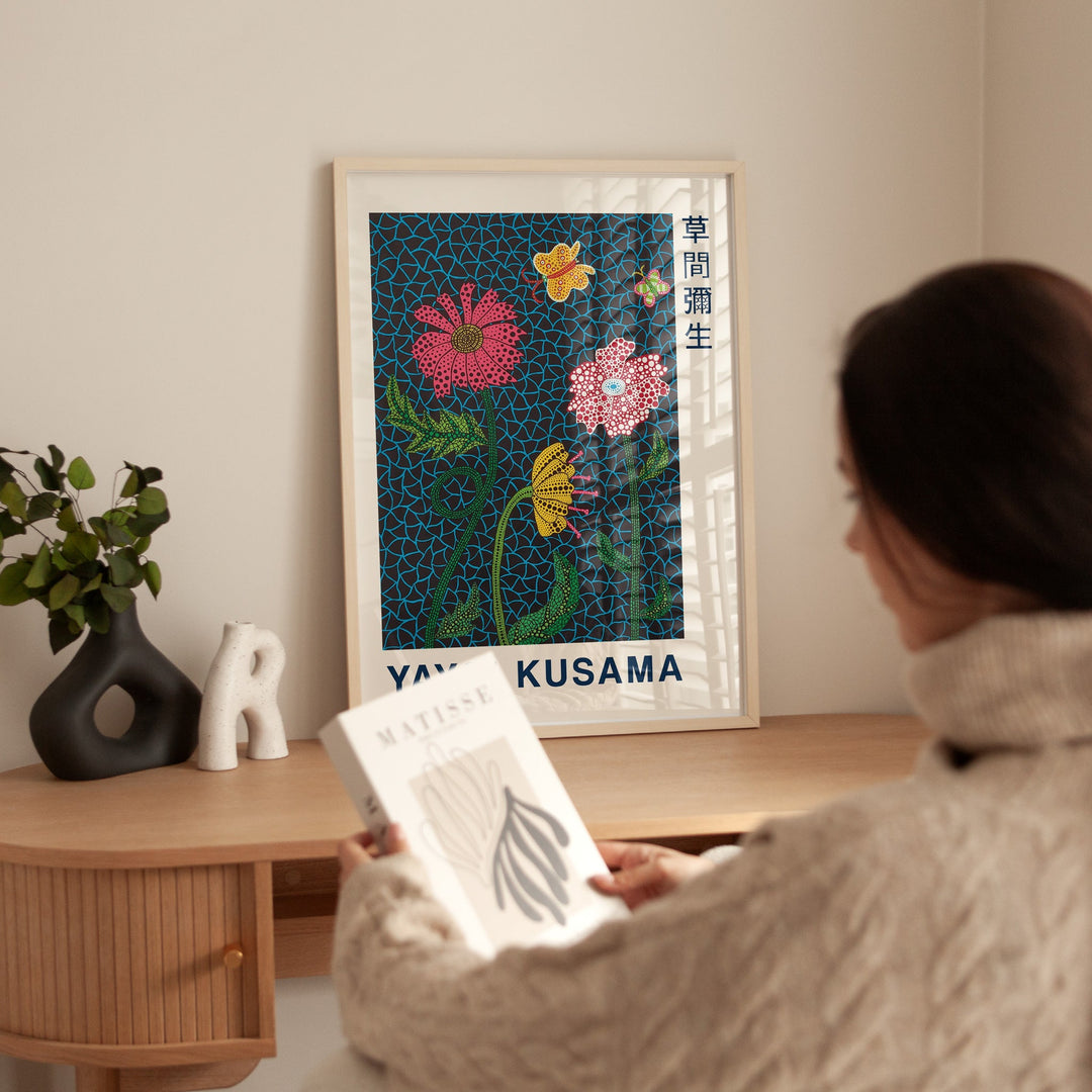 Flowers Wall Art by Yayoi Kusama - Style My Wall