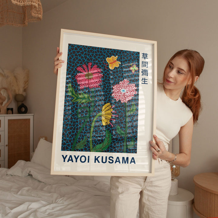 Flowers Wall Art by Yayoi Kusama - Style My Wall