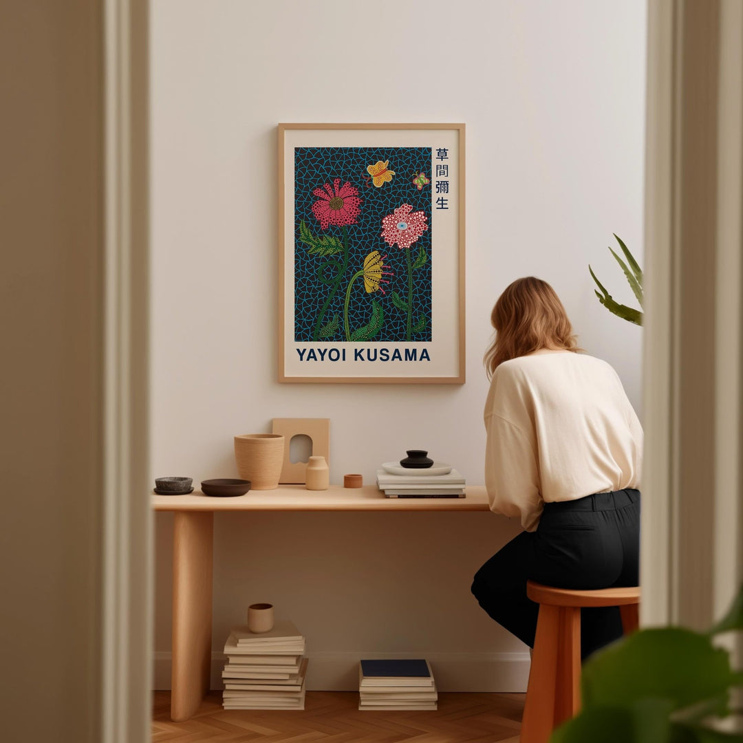 Flowers Wall Art by Yayoi Kusama - Style My Wall