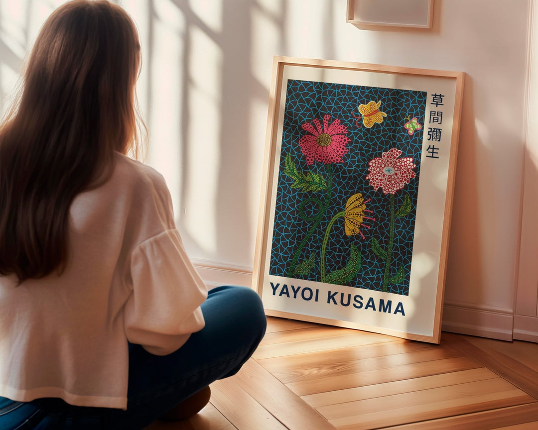 Flowers Wall Art by Yayoi Kusama - Style My Wall