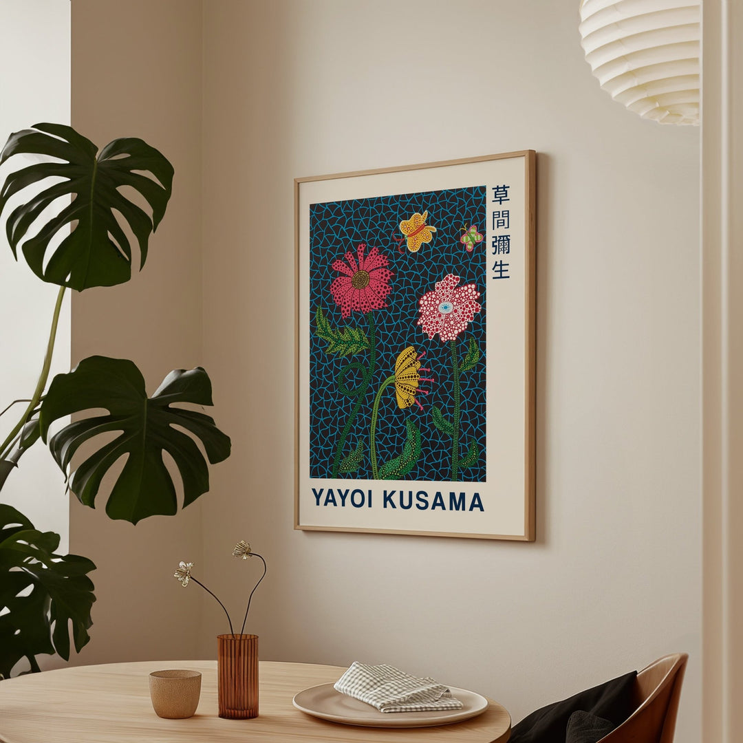 Flowers Wall Art by Yayoi Kusama - Style My Wall